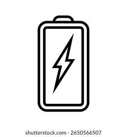 Icono de Recargo de la batería. Vector de la ilustración de la batería del indicador. logotipo del acumulador.