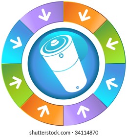 battery charge icon wheel