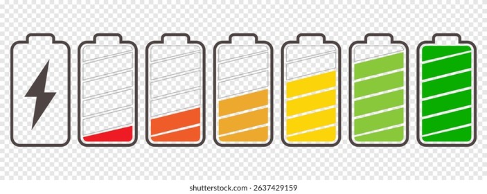 Battery charge icons, Vector icon of a fully charged battery. EPS 10
