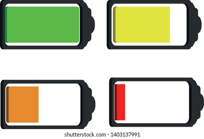 Battery charge indicator icon 3D. vector