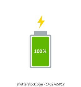 Battery Charge Indicator Icons, Vector Graphics