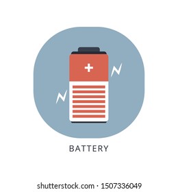 Battery charge indicator icons vector