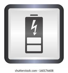 Battery charge level indicator (elegance silver button, black version)