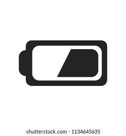 Battery charge level indicator icon - stock vector