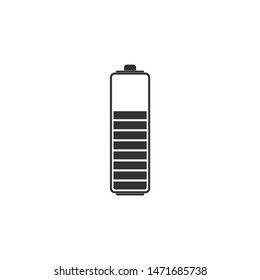 Battery charge level indicator icon isolated. Flat design. Vector Illustration