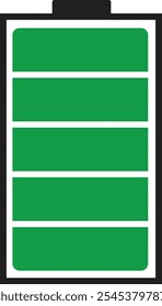 Battery charge level indicator icon. level battery energy. Battery charging symbol. Phone bar status sign. Vector illustration isolated on transparent background.