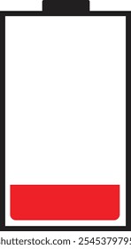 Battery charge level indicator icon. level battery energy. Battery charging symbol. Phone bar status sign. Vector illustration isolated on transparent background.