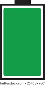 Battery charge level indicator icon. level battery energy. Battery charging symbol. Phone bar status sign. Vector illustration isolated on transparent background.