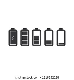 Battery Charge Level Icon Stock Vector (Royalty Free) 1219852510 ...