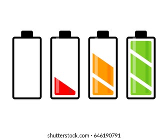 battery charge level vector symbol icon design. Beautiful illustration isolated on white background