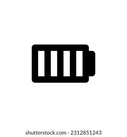 Carga de la batería, línea web o interfaz móvil, icono vectorial