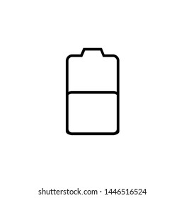 Battery, Charge middle vector icon