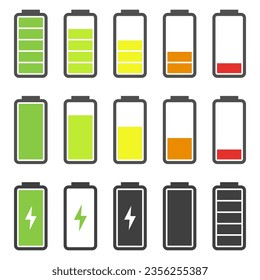 Batterieladungsstatus in unterschiedlicher Höhe
