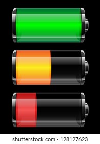 Battery charge status - vector illustration