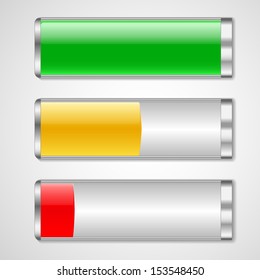 Battery charge status vector illustration