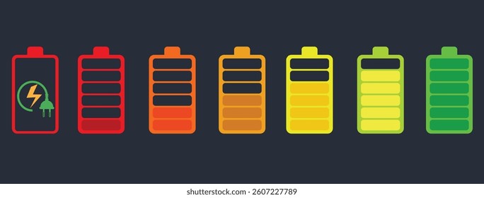 battery charge symbol icon in vector