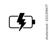 battery charge Thunder Power Flash and Bolt Energy Icon Logo