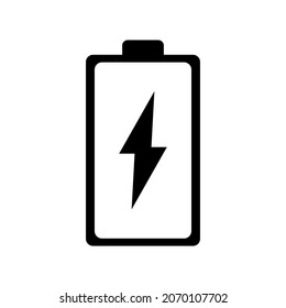 Battery charge vector icon for apps and web sites