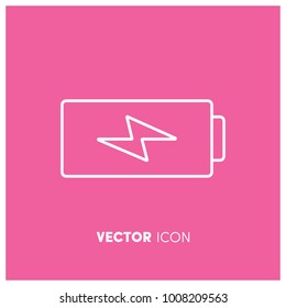 Battery Charge Vector Icon Illustration
