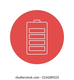 Battery charge Vector icon which is suitable for commercial work and easily modify or edit it

