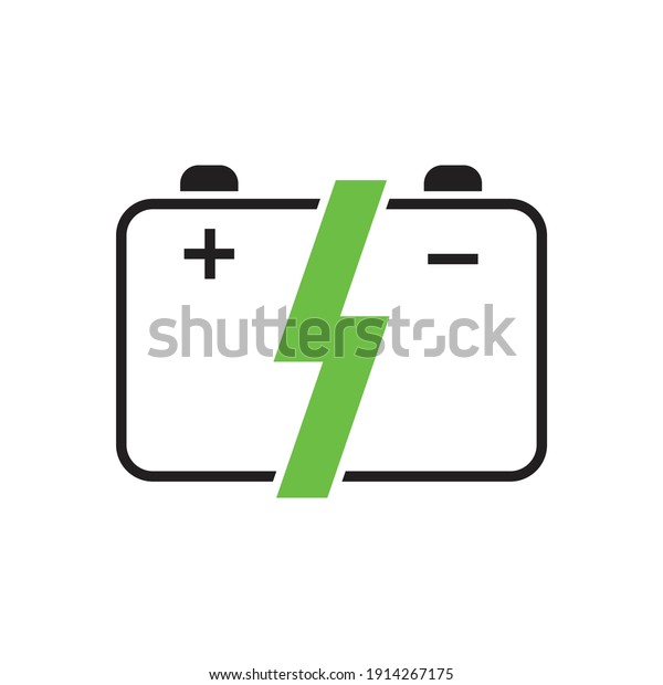 battery\
charger icon design isolated on white\
background