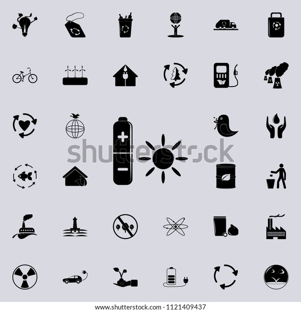 battery charger\
icon. Detailed set of Ecology icons. Premium quality graphic design\
sign. One of the collection icons for websites, web design, mobile\
app on colored\
background
