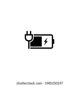 Icono de cargador de batería ilustración vectorial