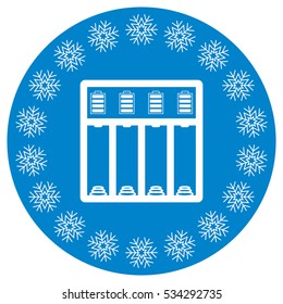 Battery Charger Icon Vector flat design style