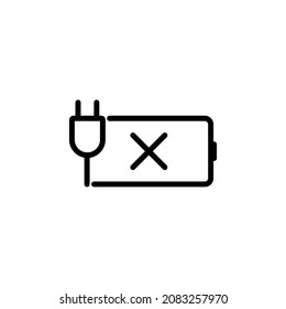 Battery charger icon vector illustration
