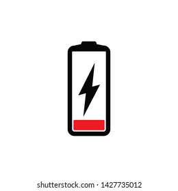 battery charger icon vector logo