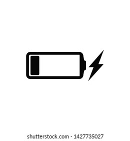 battery charger icon vector logo