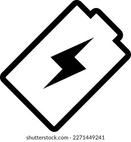 logotipo vectorial del icono del cargador de batería aislado en fondo blanco