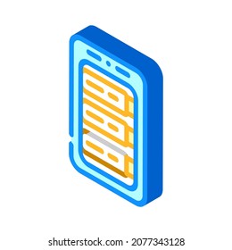 battery charger isometric icon vector. battery charger sign. isolated symbol illustration