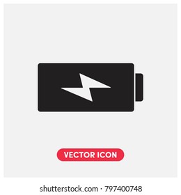 Battery Charger Vector Icon Illustration