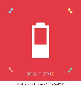 A battery charger vector icon. A symbol of a charger and a battery . A charger sign