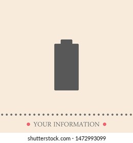 Battery charger vector icon. A symbol of a charger and a battery . A charger sign