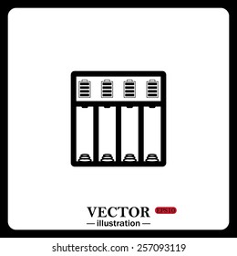 Battery Charger, vector illustration, EPS 10 
