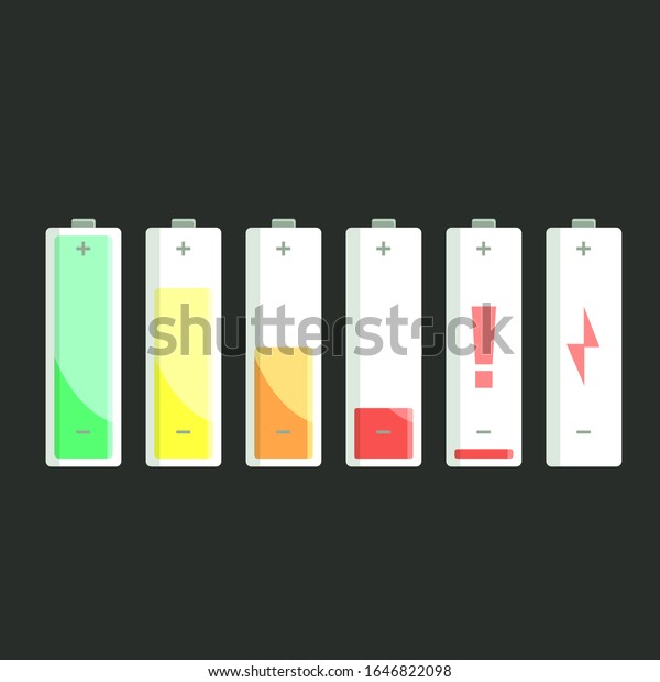 Battery charger vector isolated alkaline accumulator\
concept illustration. 