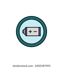 Vector del cargador de batería