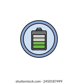 battery charger vector type icon