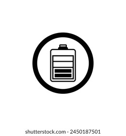 battery charger vector type icon