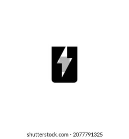 carga de batería 90 Icon. Diseño de estilo plano aislado en un fondo blanco. Ilustración del vector
