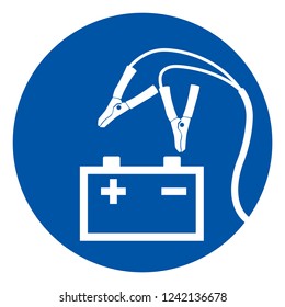 Battery Charging Area Symbol Sign, Vector Illustration, Isolated On White Background Icon .EPS10