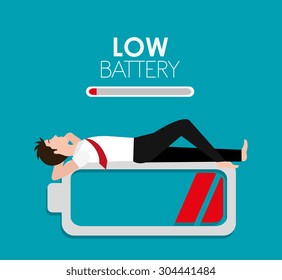 Battery charging design, vector illustration eps 10.