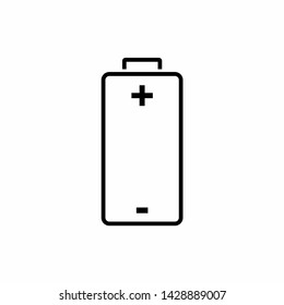 Battery charging flat web icon. Vector illustration