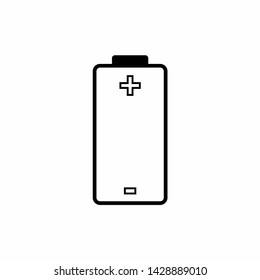Battery charging flat web icon. Vector illustration