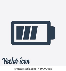 Battery charging icon.
