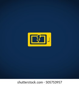 Battery charging icon