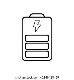 Battery charging icon, battery, charger vector illustration icon design