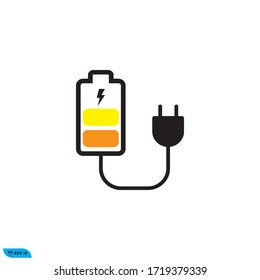 Vektorgrafik-Design für Batterieaufladung